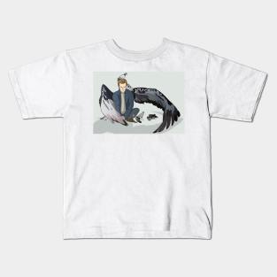 Gabriel with Pigeons Kids T-Shirt